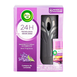 AROMATIZADOR DE AMBIENTE BOM AR AUTOMATICO C/ REFIL CAMPOS DE LAVANDA - Romata Ferramentas e Máquinas