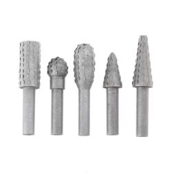 JOGO DE LIMAS ROTATIVAS PARA MADEIRA COM 5 PECAS HASTE 1/4 - Romata Ferramentas e Máquinas