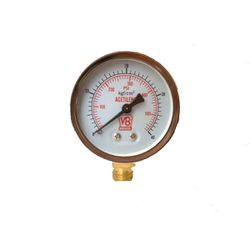 Manômetro Vertical Caixa Metálica (62mm) Para Acetileno Rosca 1/4 NPT - 0 a 600Psi x 40 KGF - Romata Ferramentas e Máquinas