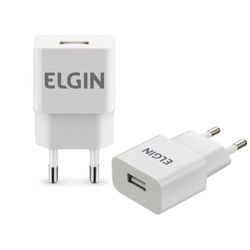 CARREGADOR ELGIN 46RCT1USB000 USB BIVOLT 1A 5W BRANCO - Romata Ferramentas e Máquinas