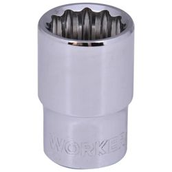 SOQUETE ESTRIADO WORKER 401579 ENCAIXE 1/2 CROMO VANADIUM 19MM - Romata Ferramentas e Máquinas