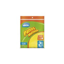 Pano multiuso Para Limpeza Pano de Chão 36 X 40cm Amarelo Com 2un - Romata Ferramentas e Máquinas