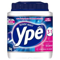 DETERGENTE YPÊ PARA MAQUINA DE LAVAR LOUCAS EM PO POTE 1KG - Romata Ferramentas e Máquinas