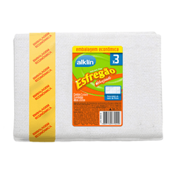 PANO MULTIUSO ESFREGAO ALVEJADO 40 X 67 PACOTE COM 3 - Romata Ferramentas e Máquinas