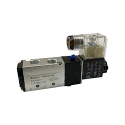 Válvula Solenóide 5/2 Vias Retorno Mola 1/4 Bobina 24v 4V21008-DC24 - Romata Ferramentas e Máquinas