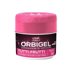ORBIGEL GEL AROMATICO ODORIZADOR PARA VEICULOS TUTTI FRUTTI 55GR - Romata Ferramentas e Máquinas