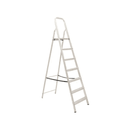 ESCADA DOMESTICA EM ALUMINIO 7 DEGRAUS - Romata Ferramentas e Máquinas