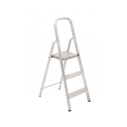 ESCADA DOMESTICA EM ALUMINIO 3 DEGRAUS - Romata Ferramentas e Máquinas