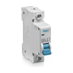 DISJUNTOR TERMOMAGNÉTICO MONOPOLAR ELGIN CUVA C 1 POLO 63A - Romata Ferramentas e Máquinas