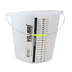 BALDE GRADUADO EM POLIETILENO VILUBRI 20 LITROS COM ALÇA - Romata Ferramentas e Máquinas