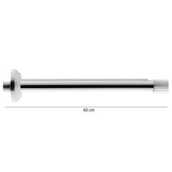 CANO BRAÇO PARA CHUVEIRO E DUCHA 40CM EM ALUMINIO C/ LUVA E ACABAMENTO - Romata Ferramentas e Máquinas