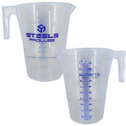 JARRA GRADUADA STEELS 10311 EM POLIETILENO 5 LITRO ESCALA 500 EM 500ML - Romata Ferramentas e Máquinas