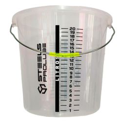 BALDE GRADUADO EM POLIETILENO STEELS 58662 20 LITROS COM ALÇA - Romata Ferramentas e Máquinas