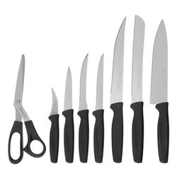 JOGO DE FACAS PROFISSIONAL + TESOURA PALISAD 7914455 COM 8 PEÇAS - Romata Ferramentas e Máquinas