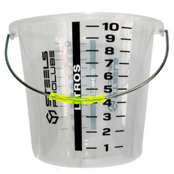 BALDE GRADUADO 10 LITROS STEELS 58663 EM POLIETILENO COM ALÇA - Romata Ferramentas e Máquinas
