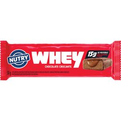 BARRA WHEY PROTEIN NUTRY CHOCOLATE CROCANTE 50G C/ WHEY + 15G PROTEINA - Romata Ferramentas e Máquinas