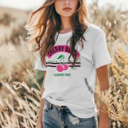 Camiseta Branca feminina Cherry