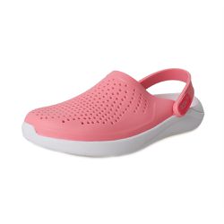 Sandalia Babuche Feminino Wave Anatômica Confortável Rosa/Branco - Rota 79