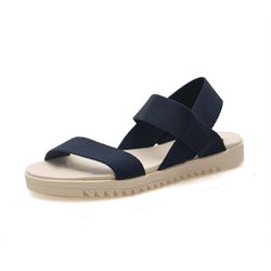 Papete Feminina Sandalia anatômica Gisele cor AZUL MARINHO