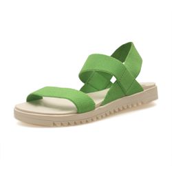 Papete Feminina Sandalia anatômica Gisele cor Verde