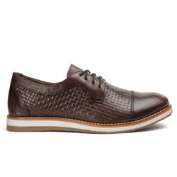 Sapato Masculino Derby Esporte Fino em Couro Nobre... - ROTA SHOES