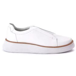 Sapato Loafer Masculino Couro Legítimo Ibiza Branc... - ROTA SHOES