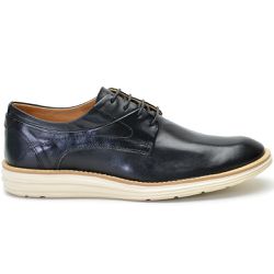 Sapato Masculino Esporte Fino Couro Legítimo Derby... - ROTA SHOES