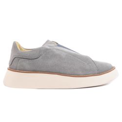 Sapato Loafer Masculino Camurça Nobre Ibiza Gray -... - ROTA SHOES