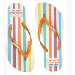 CHINELO LARANJA FEMININO - 00077083 - RR CALÇADOS 