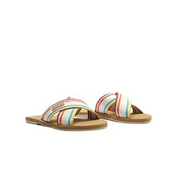 Rasteira Tiras Cruzadas Gorgurão Sundown - 0007587... - RR CALÇADOS 