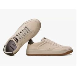 Tênis Casual Masculino Loud07 4180 Couro Branco - ... - RR CALÇADOS 