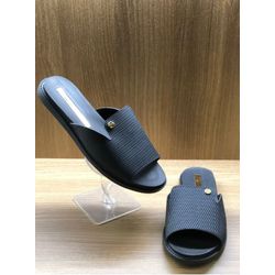 Chinelo Moleca Rasteira Feminina Preto - 00075515 - RR CALÇADOS 