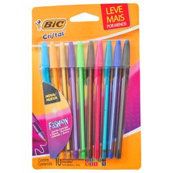 KIT BIC CRISTAL FASHION C/10 C... - Guilan Papelaria e Utilidades