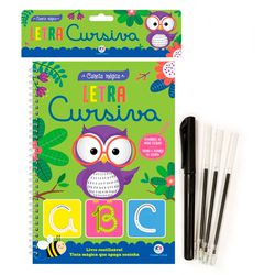 LIVRO REUTILIZÁVEL LETRA CURSI... - Guilan Papelaria e Utilidades