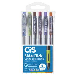 Caneta Esf Cis Side Click Pont... - Guilan Papelaria e Utilidades