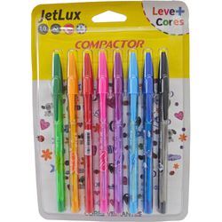 KIT C/8 CANETAS ESFEROGRÁFICAS... - Guilan Papelaria e Utilidades