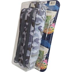 ESTOJO ESCOLAR CAMUFLADO AZUL ... - Guilan Papelaria e Utilidades