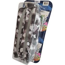 ESTOJO ESCOLAR CAMUFLADO CINZA... - Guilan Papelaria e Utilidades