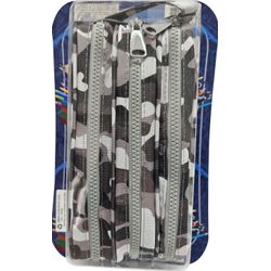 ESTOJO ESCOLAR CAMUFLADO CINZA... - Guilan Papelaria e Utilidades