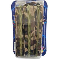 ESTOJO ESCOLAR CAMUFLADO VERDE... - Guilan Papelaria e Utilidades