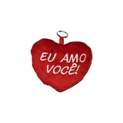 CHAVEIRO CORAÇÃO DE PELÚCIA 10... - Guilan Papelaria e Utilidades