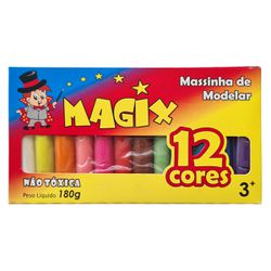 MASSINHA DE MODELAR 12 CORES M... - Guilan Papelaria e Utilidades