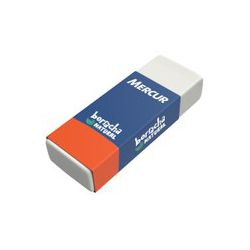 BORRACHA NATURAL MERCUR BRANCA... - Guilan Papelaria e Utilidades