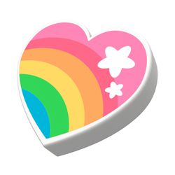 BORRACHA TR FUN MERCUR CORAÇÃO... - Guilan Papelaria e Utilidades