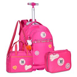 KIT MOCHILA RODINHA REBECCA BO... - Guilan Papelaria e Utilidades