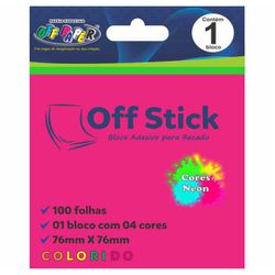 OFF STICK - BLOCO ADESIVO PARA... - Guilan Papelaria e Utilidades