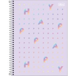 CADERNO UNIV. 10 MATERIAS HAPP... - Guilan Papelaria e Utilidades