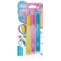 COLA GLITTER COM 3 TUBOS 12G T... - Guilan Papelaria e Utilidades