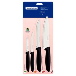 JOGO DE FACAS 4 Pc - TRAMONTIN... - Guilan Papelaria e Utilidades