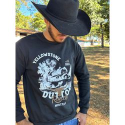 Moletom Unissex Yellowestone Dutton Ranch - Preto ... - Rústic Country